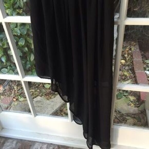 Blue juice XS Black assymetrical dress with zipper and lining - Picture 3 of 12